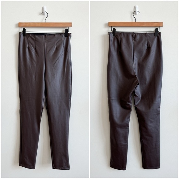 GENTLE FAWN • Donovan Faux Leather Leggings in Espresso - Picture 2 of 10